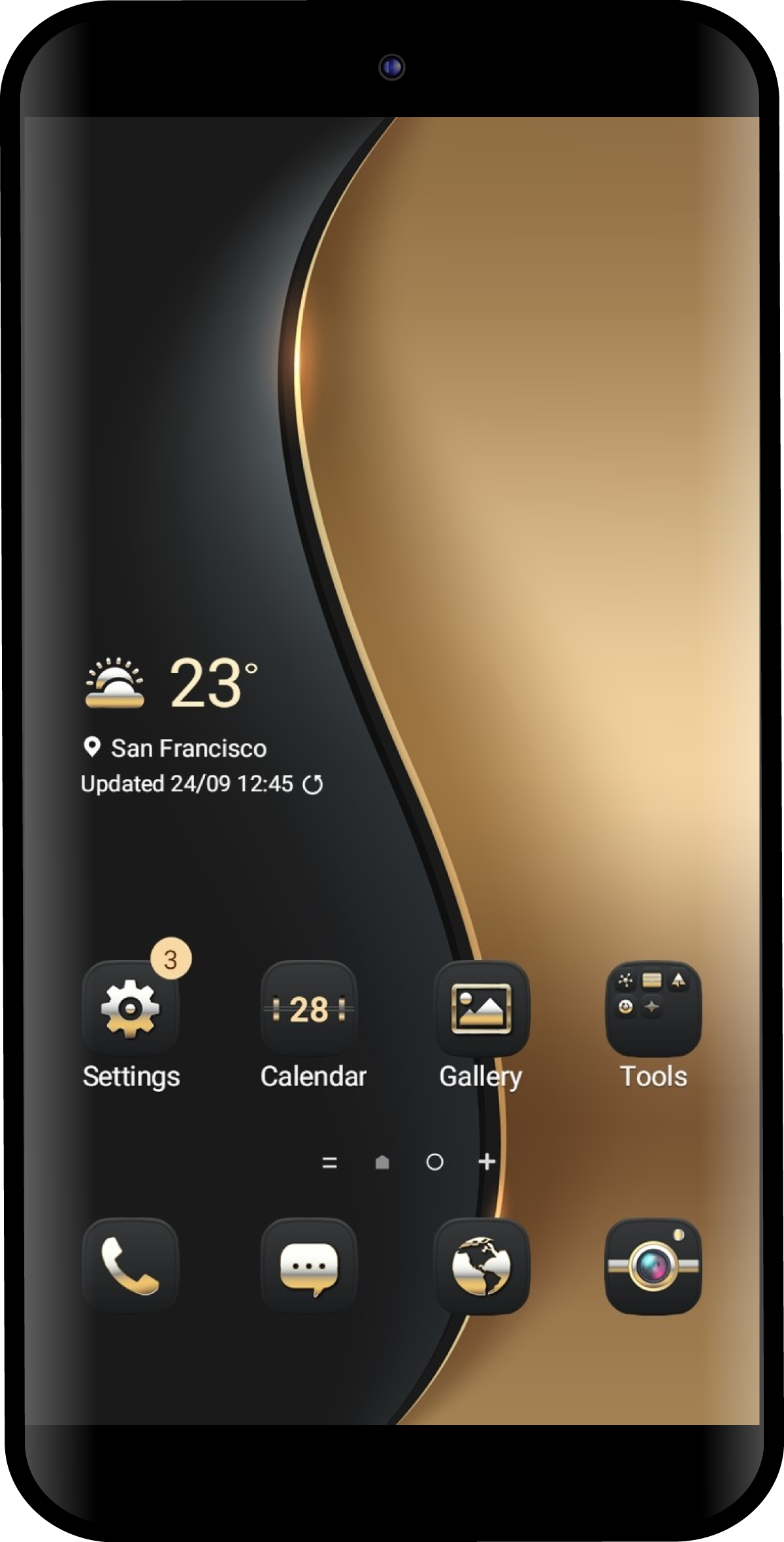 Luxury Gold and Black Theme