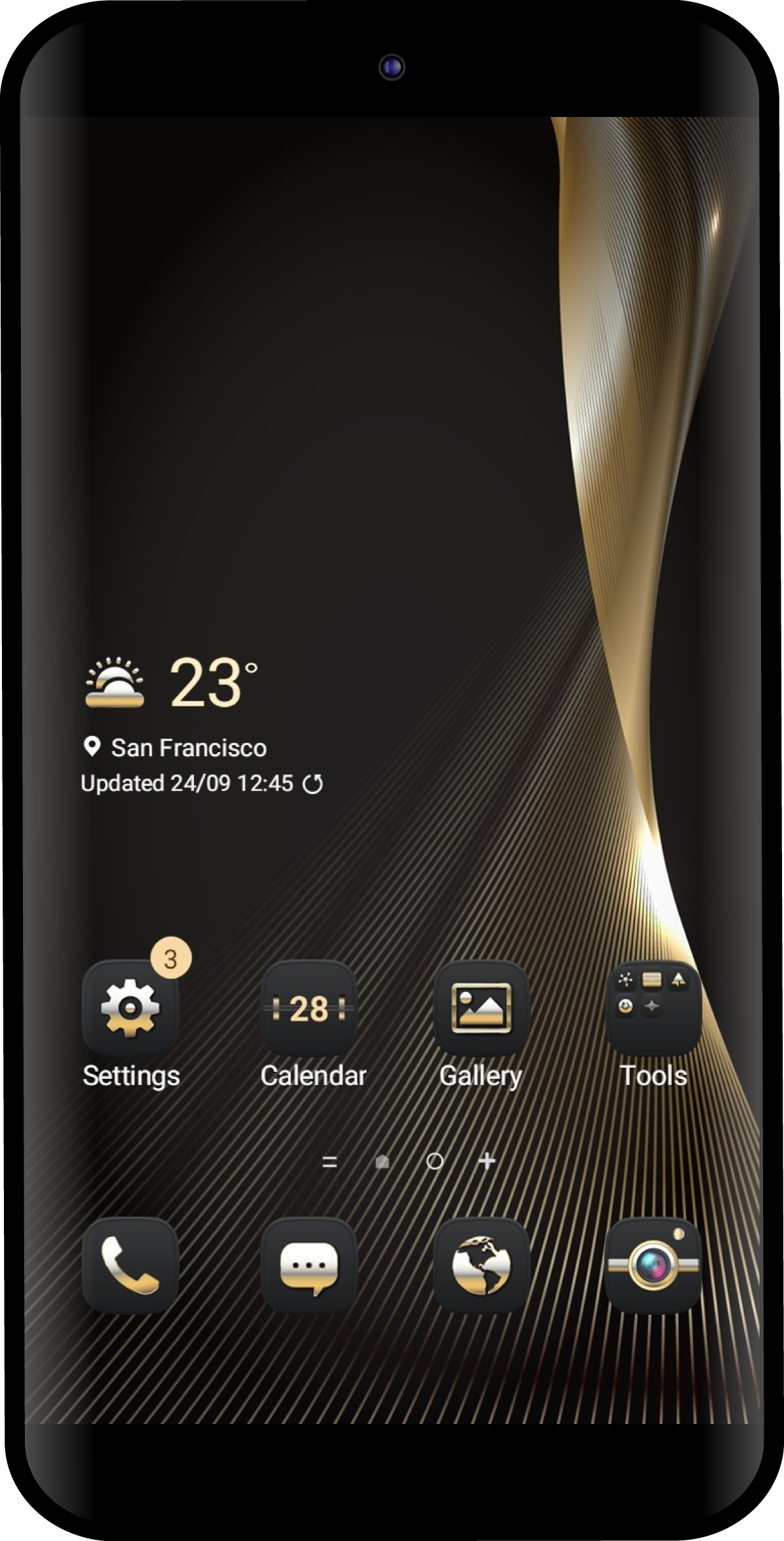 Luxury Gold Lines Theme