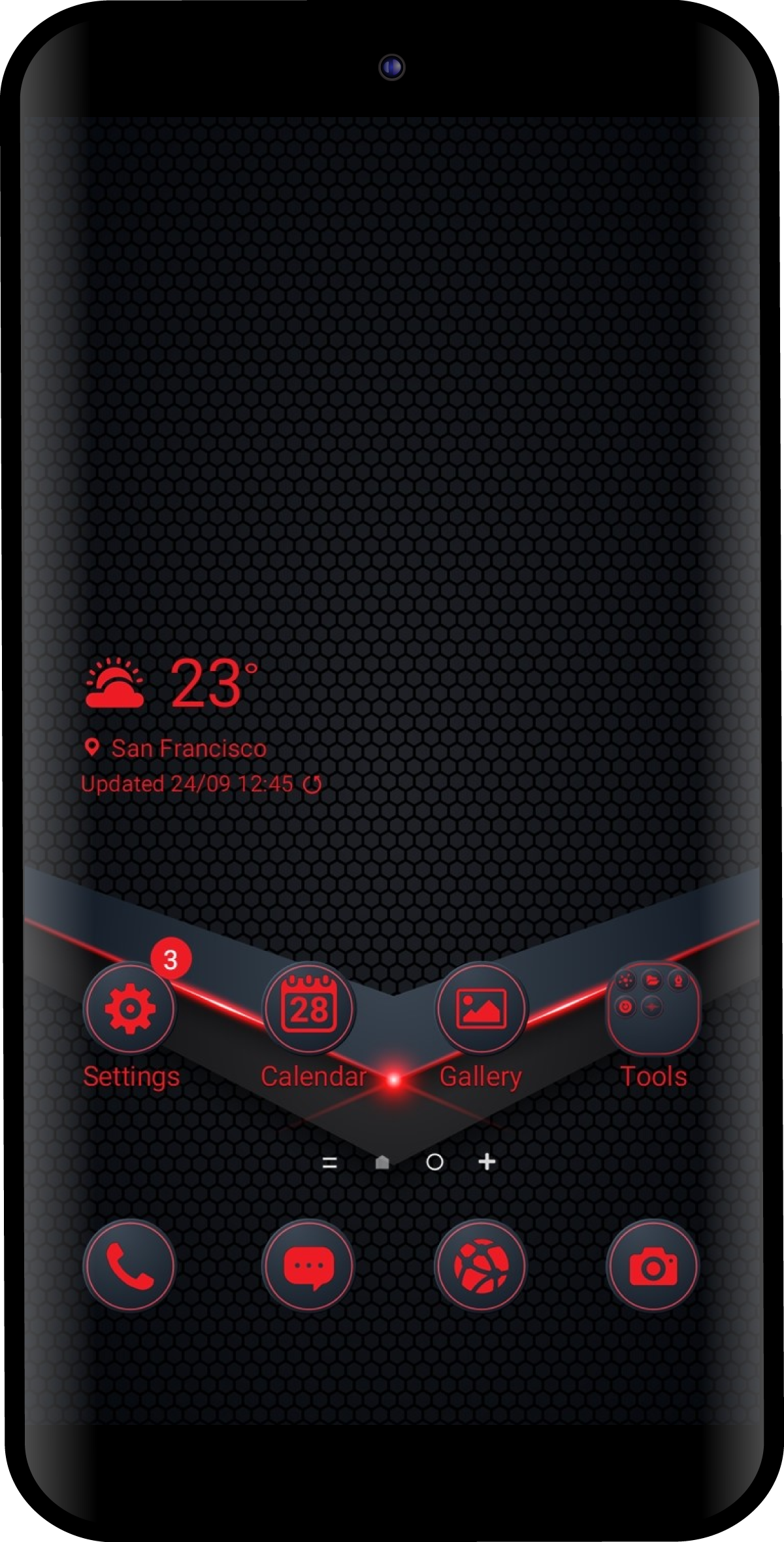 Red Carbon Theme